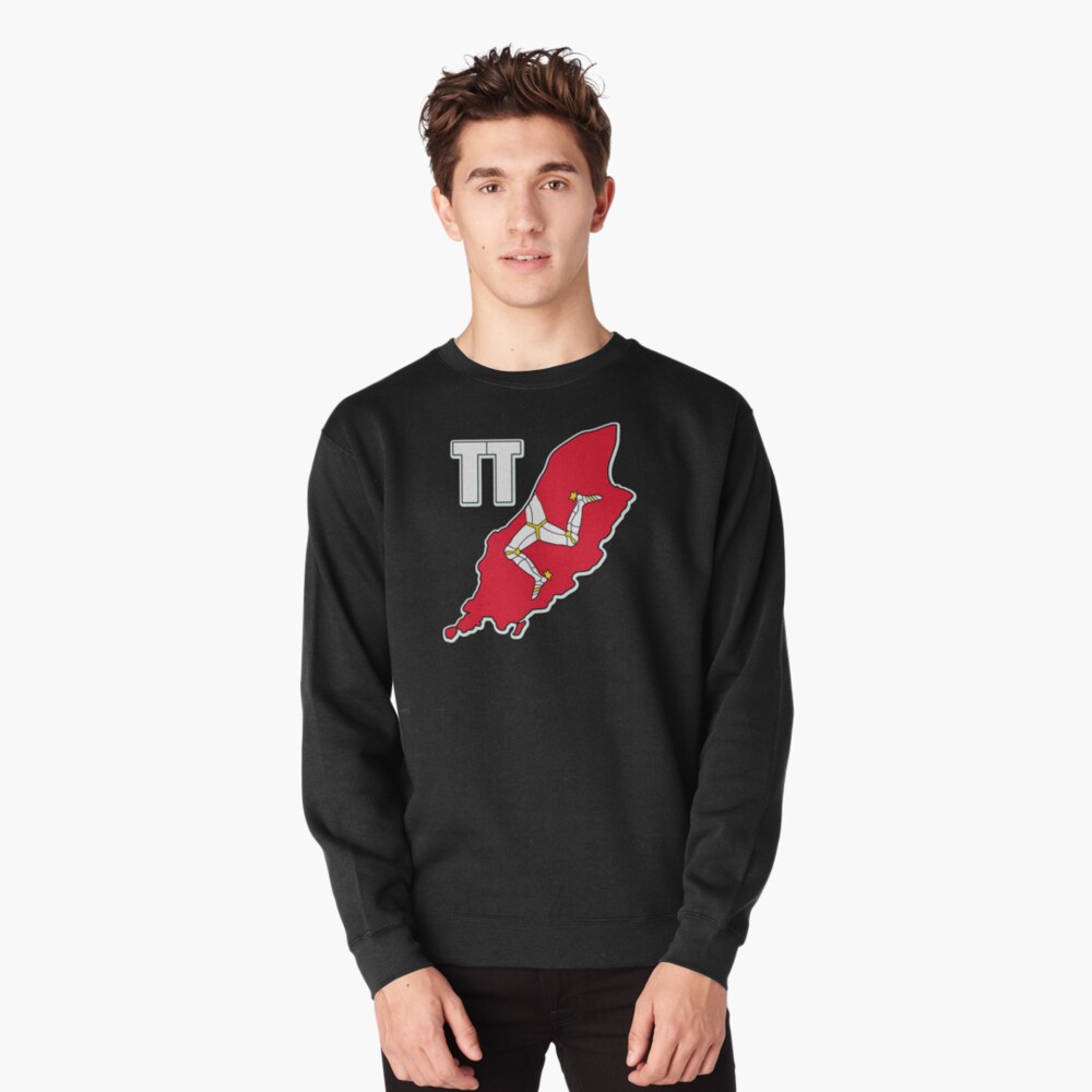 Isle of Man 3 Legs Of Man Celtic Triskelion TT Racing Manx Flag Graphic Print Pullover Sweatshirt