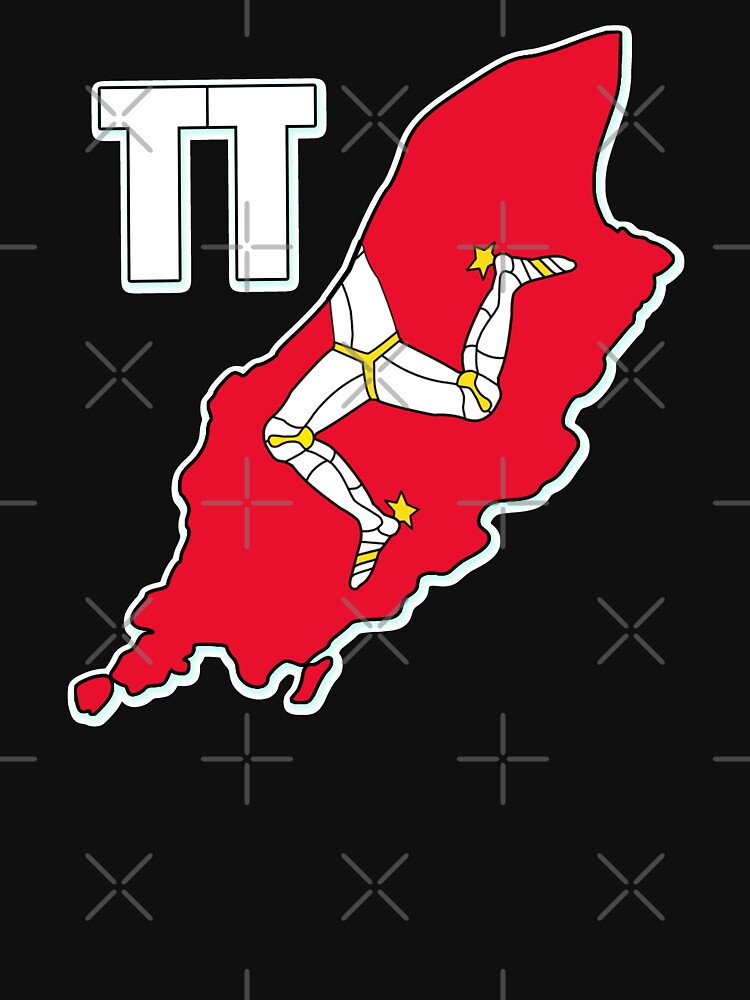 Isle of Man 3 Legs Of Man Celtic Triskelion TT Racing Manx Flag Graphic Print by thespottydogg