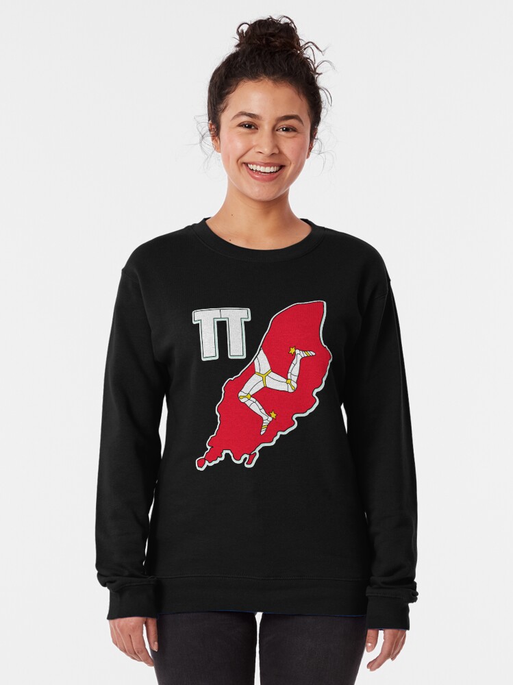 Alternate view of Isle of Man 3 Legs Of Man Celtic Triskelion TT Racing Manx Flag Graphic Print Pullover Sweatshirt