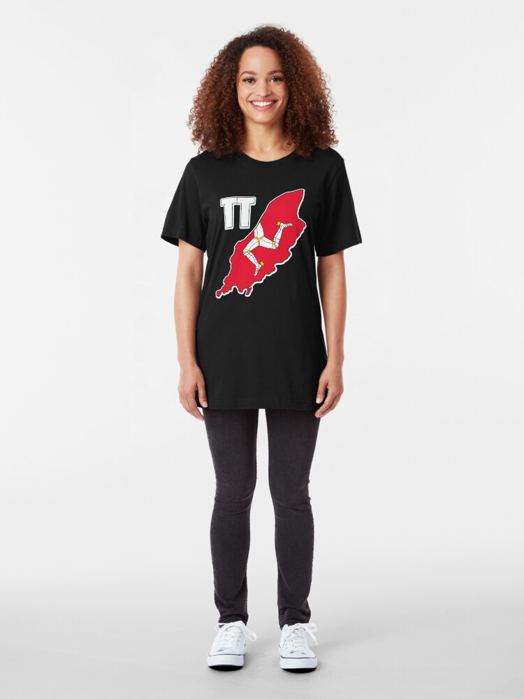 Alternate view of Isle of Man 3 Legs Of Man Celtic Triskelion TT Racing Manx Flag Graphic Print Slim Fit T-Shirt