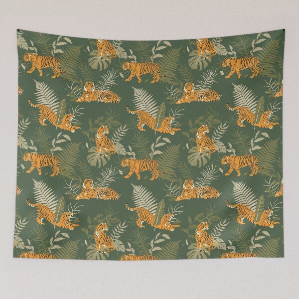 Item preview, Tiger in the Jungle Pattern designed and sold by bullshirter.