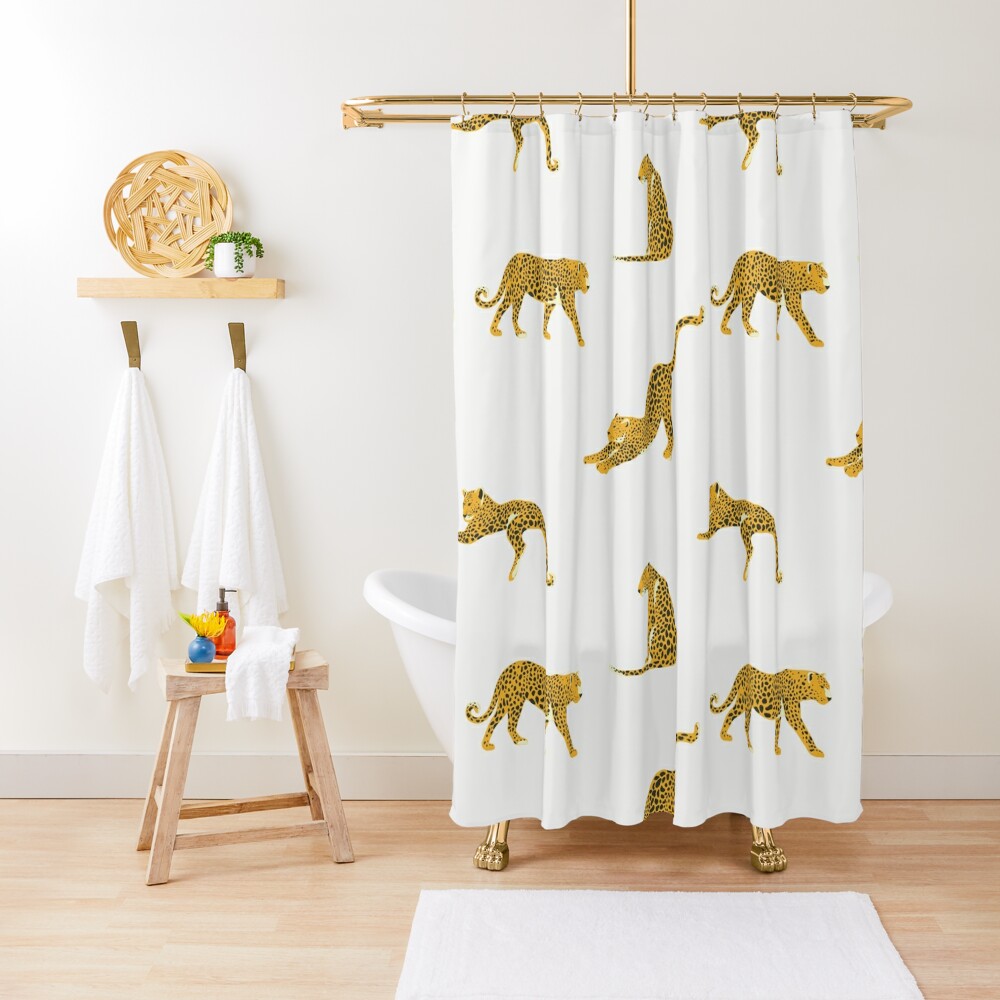 Disover Leopard Pattern | Shower Curtain