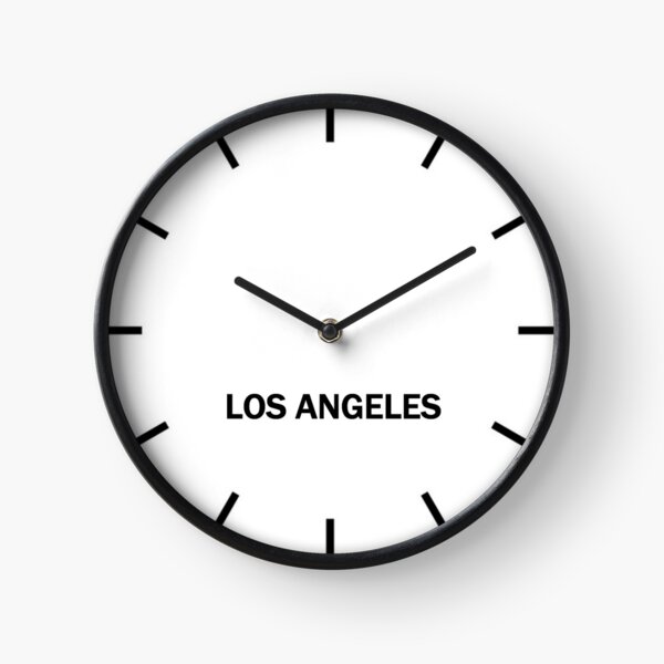 Los Angeles Time Zone Wall Clock Clock