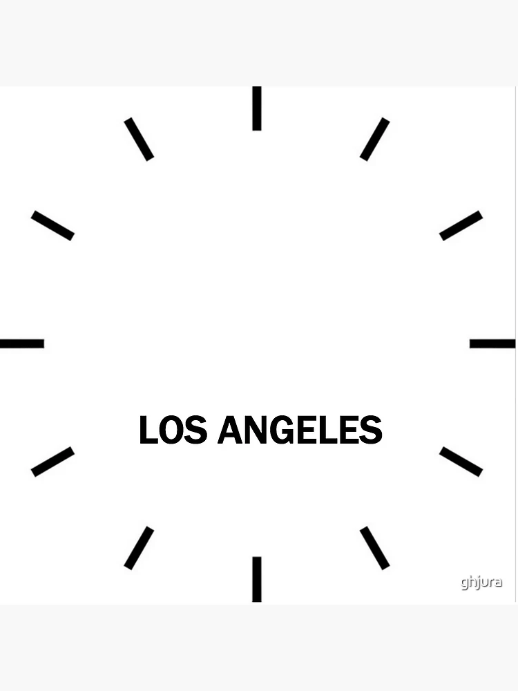 Los Angeles Time Zone Wall Clock