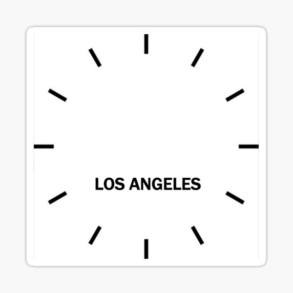 los-angeles-time-zone-wall-clock-sticker-for-sale-by-ghjura-redbubble