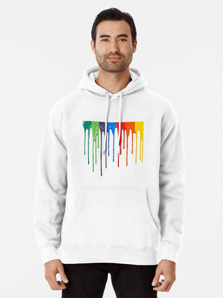 Rainbow on sale splatter hoodie