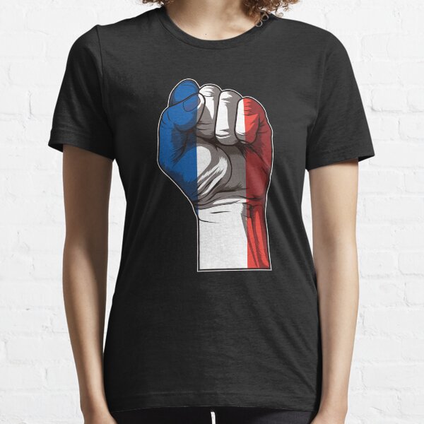 Raised Fist for France | French Flag Essential T-Shirt