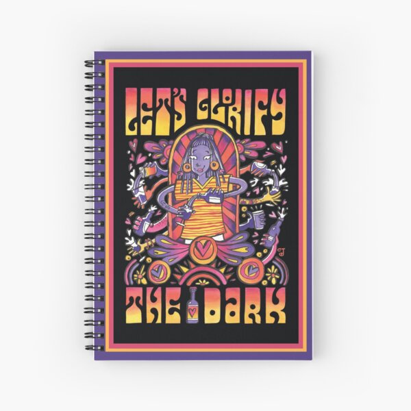 Psychedelic Dark Beer Poster Spiral Notebook