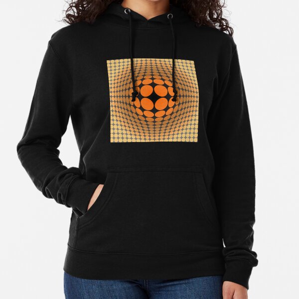 Victor Vasarely Homage 5 Lightweight Hoodie