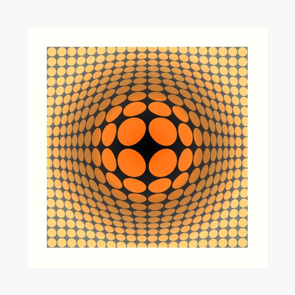 Victor Vasarely Homage 5 Art Print