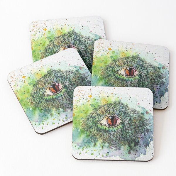Item preview, Dragon eye watercolour and ink designed and sold by MarMaya-Art.