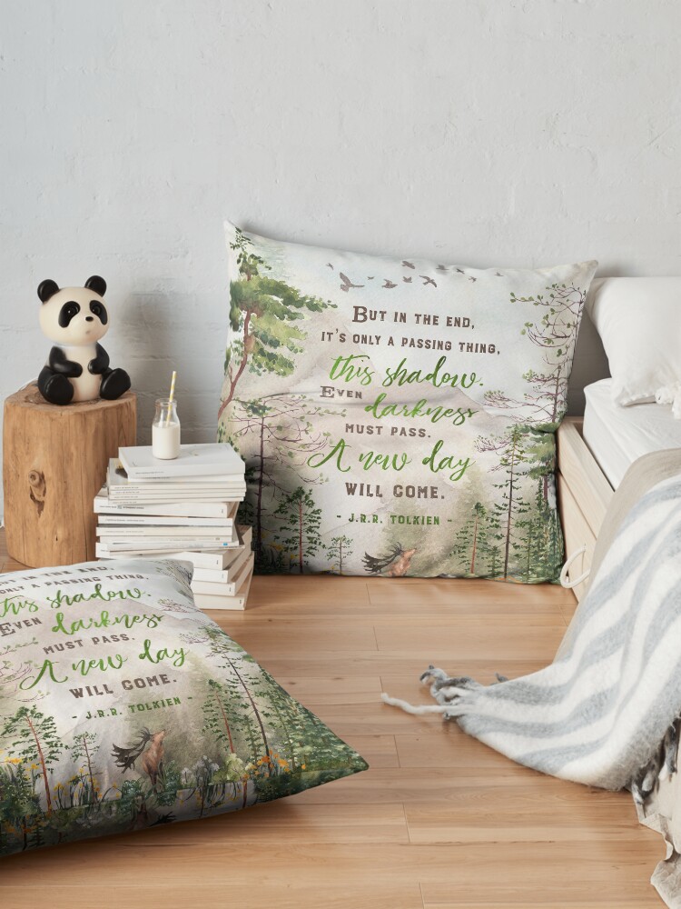 Alternate view of But in the end Floor Pillow