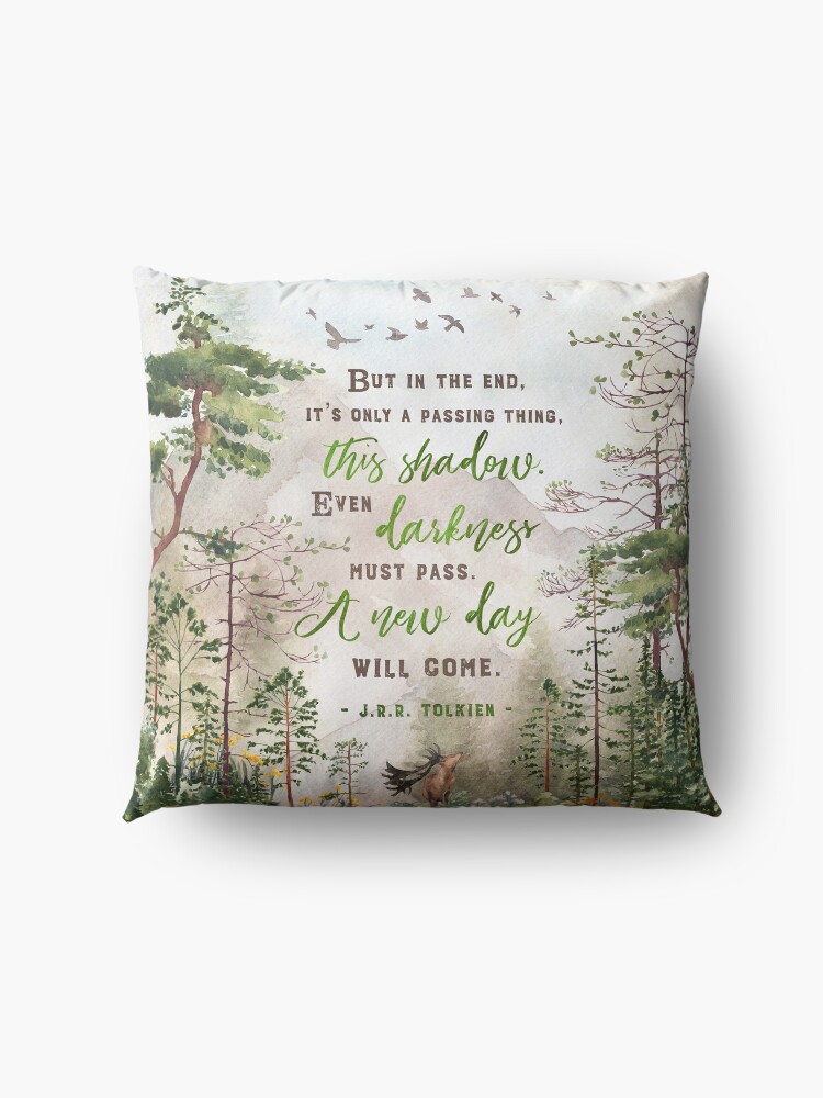 Alternate view of But in the end Floor Pillow