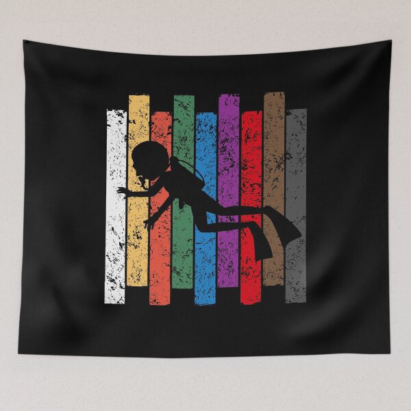 Item preview, Scuba Diving Color Silhouette designed and sold by Whynot123.