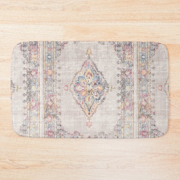 Antique Persian rug Bath Mat