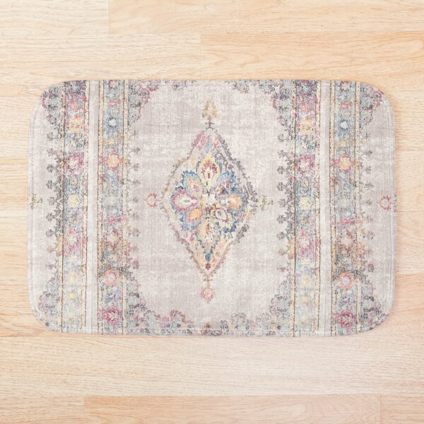 Antique Persian rug Bath Mat