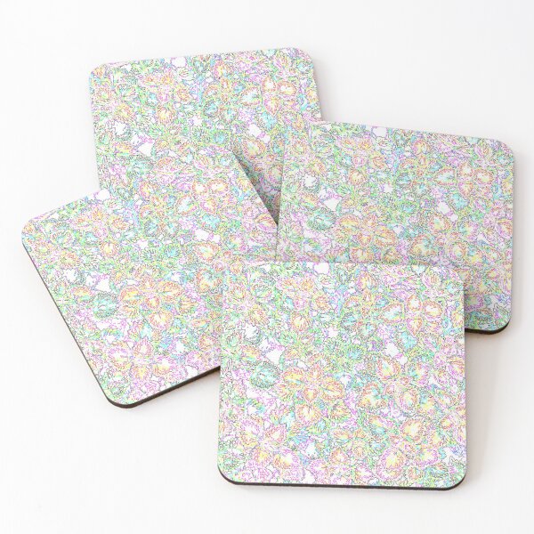 Item preview, Neon Rainbow Leaves  designed and sold by ShopofWonder.
