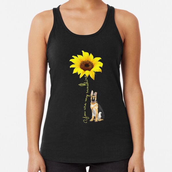 Womens You Are My Sunshine Sunflower Chocolate Labrador Lab Shirt
