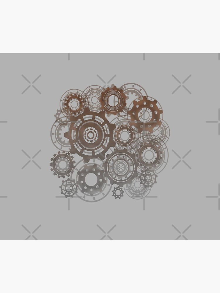 Steampunk Gears Cogs Clockwork Print by thespottydogg