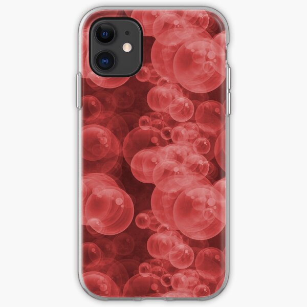 Small Red Water Air Bubbles iPhone Soft Case