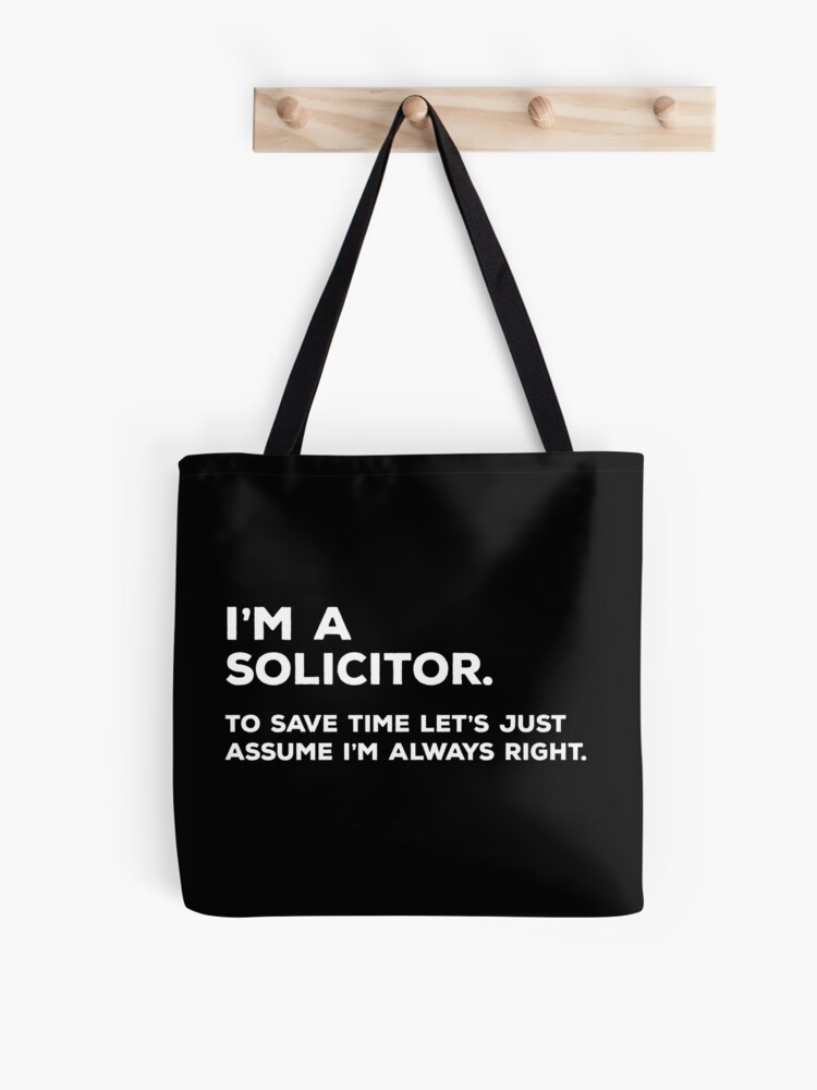 Solicitor Bag, World's Okayest Solicitor Tote Bag | Long Handle Bags - –  WaryaTshirts