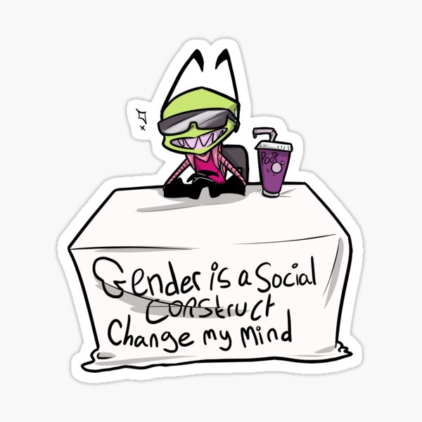 Item preview, Moogay ZIM change my mind sticker designed and sold by Ivoriex.