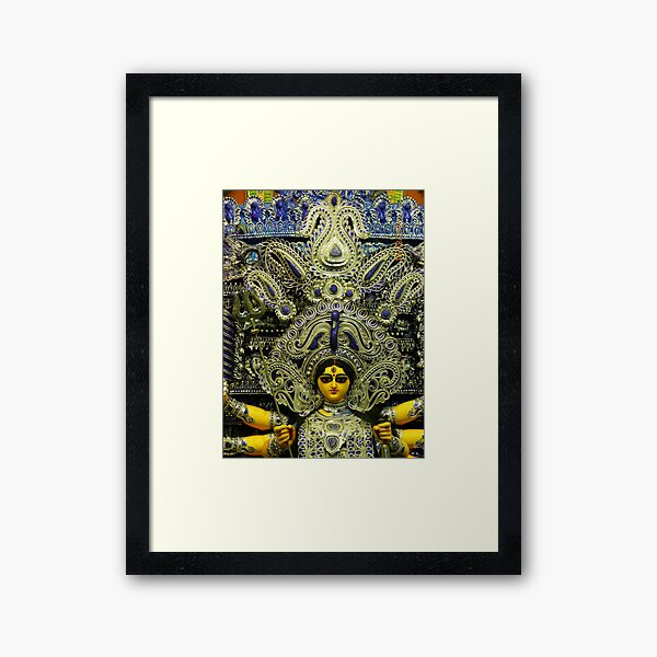 Durga Puja, Ballygunge Cultural Association, Ballygunge, Kolkata, India Framed Art Print