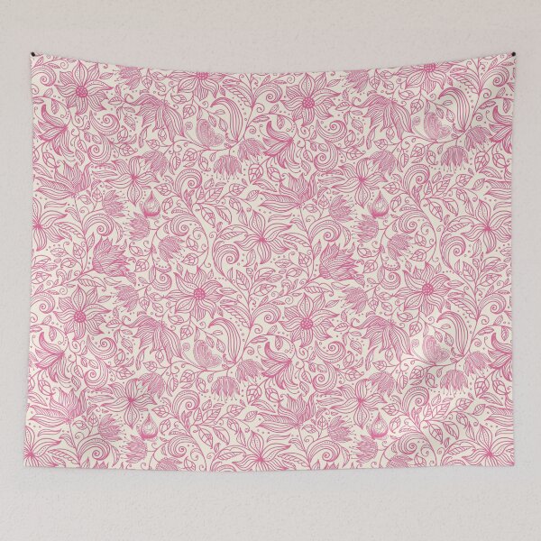 Item preview, Tender doodle flowers pattern designed and sold by Doodle-Shmoodle.