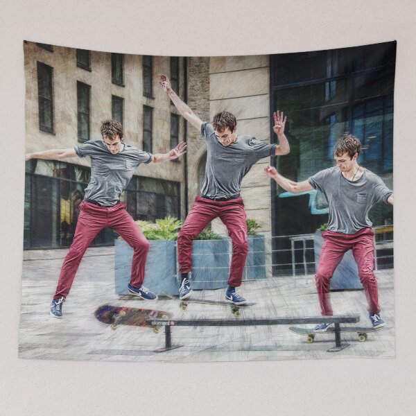 Item preview, Skateboarder Triple designed and sold by coolArtGermany.