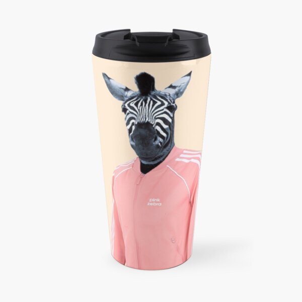 Pink zebra Travel Mug
