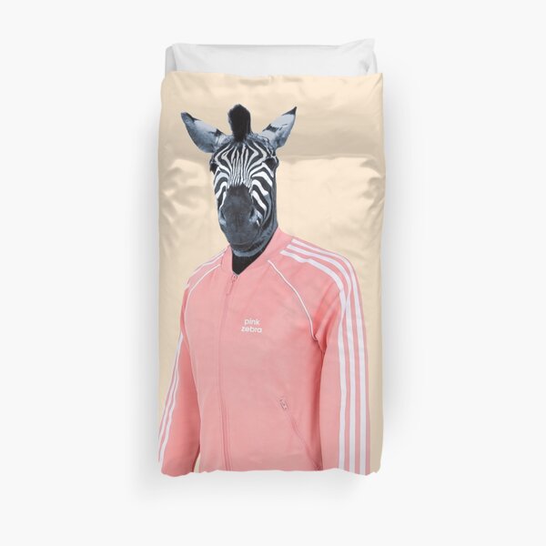 Pink zebra Duvet Cover