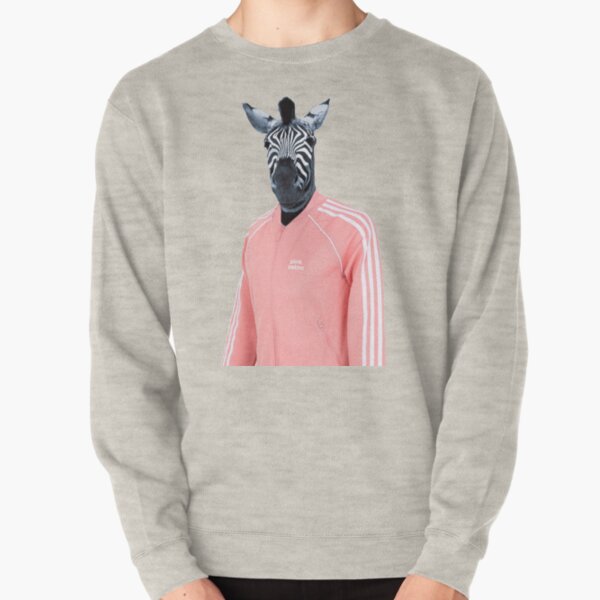 Pink zebra Pullover Sweatshirt
