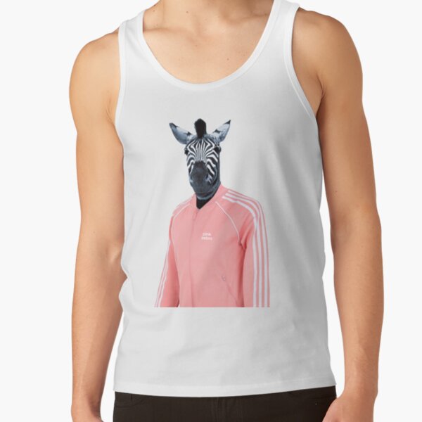 Pink zebra Tank Top