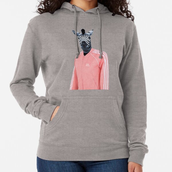 Pink zebra Lightweight Hoodie