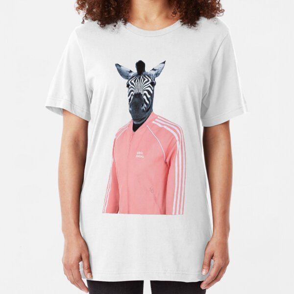 Pink zebra Slim Fit T-Shirt