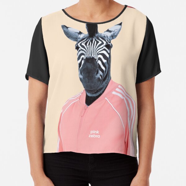 Pink zebra Chiffon Top