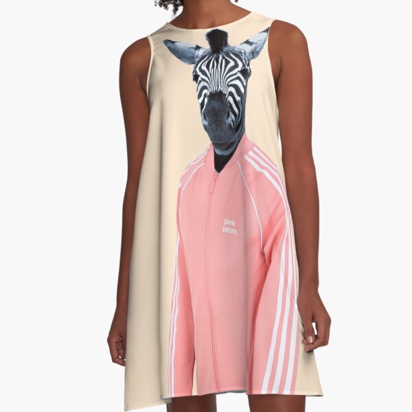 Pink zebra A-Line Dress