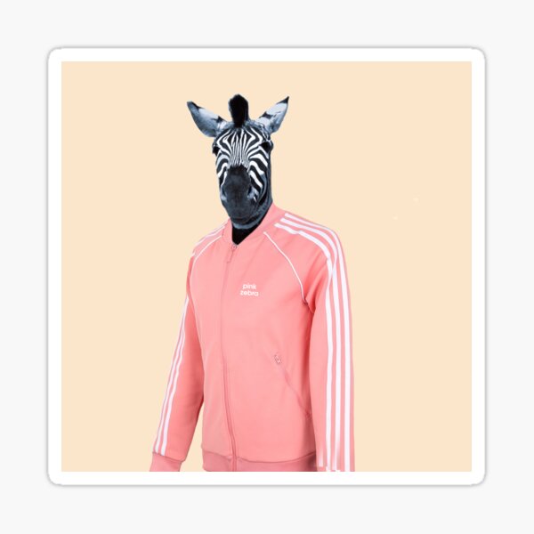 Pink zebra Sticker