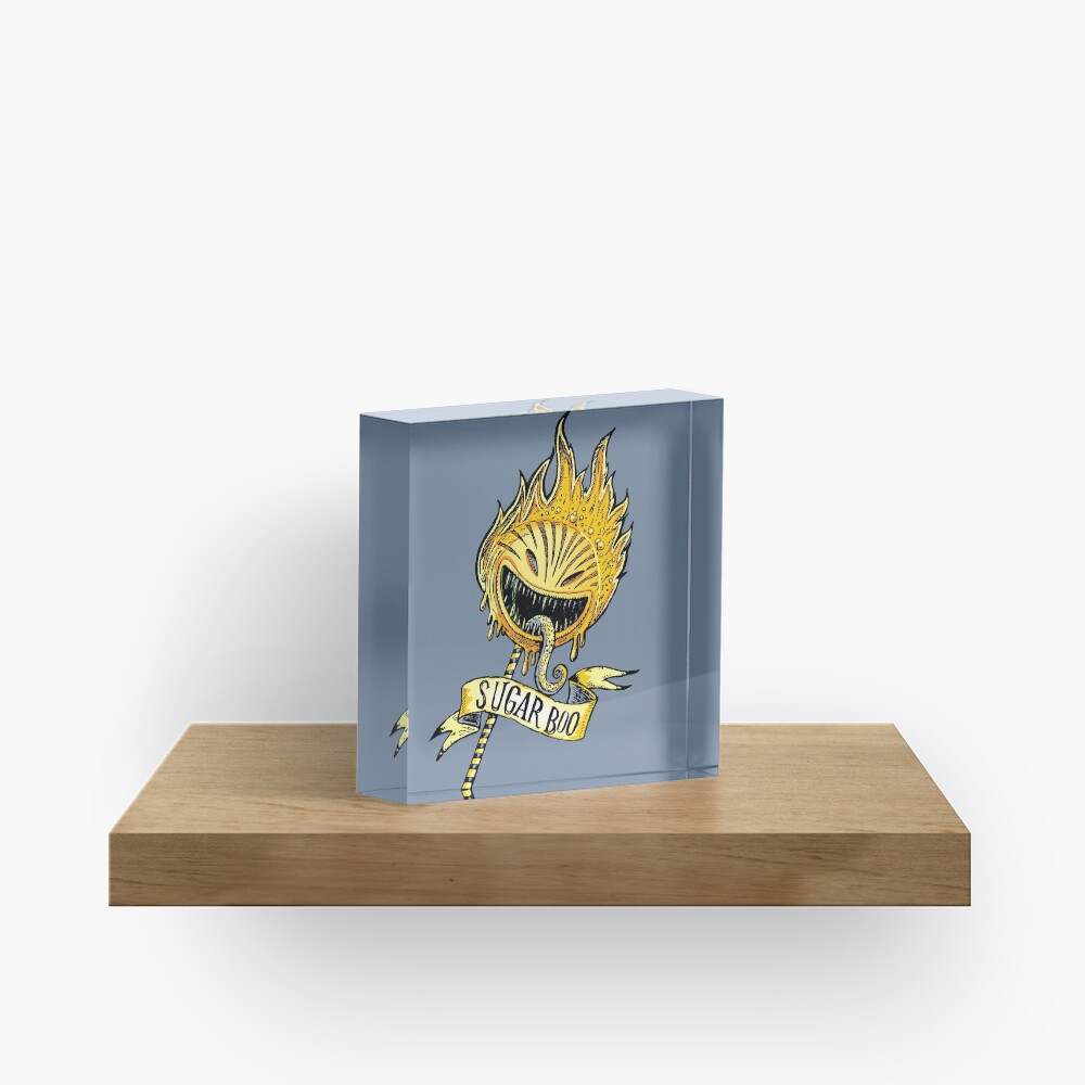 evil lollipop Acrylic Block