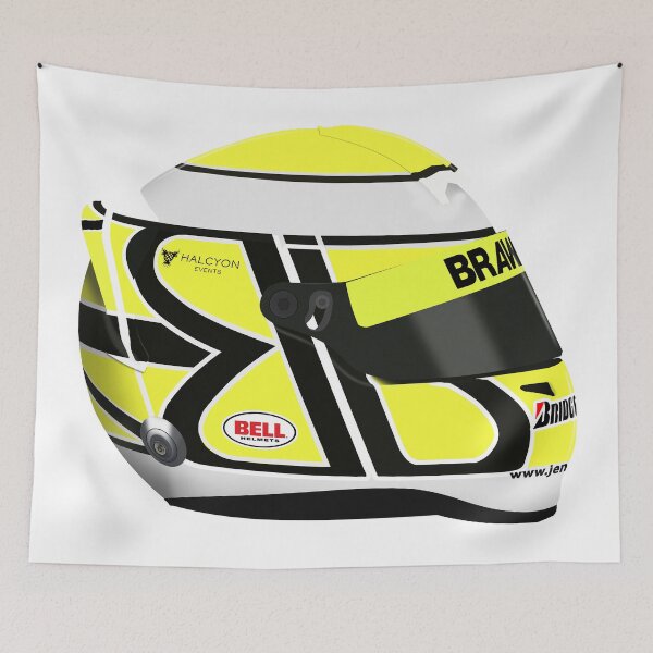 Item preview, Jenson Button - 2009 F1 helmet No Text designed and sold by JageOwen.