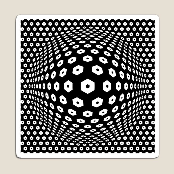 Victor Vasarely Homage 9 Magnet
