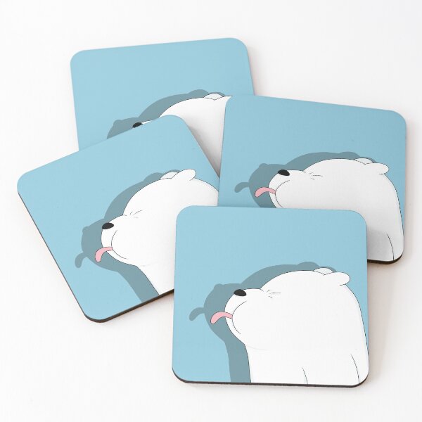 We Bare Bears - Ice Bear Coasters (Set of 4)