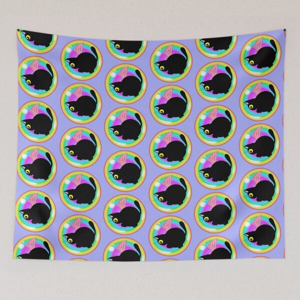 Item preview, Kittycorn in rainbow bubble designed and sold by Melanie Jeyakkumar.