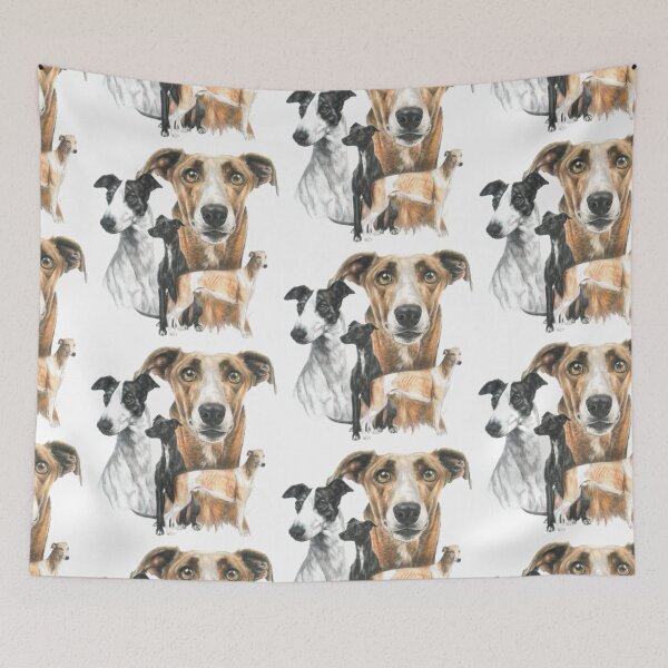 Item preview, Greyhound Montage designed and sold by BarbBarcikKeith.