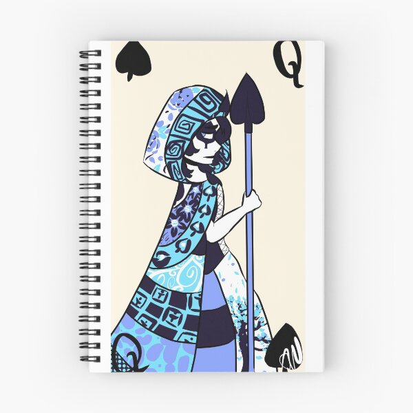 Item preview, Queen of spades (blue edition) designed and sold by UnicornDaya.