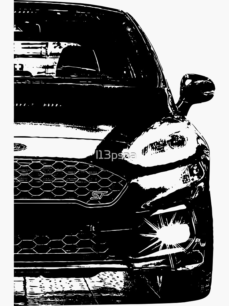 "Sketched ST 2018 Front" Sticker For Sale By L13psna | Redbubble