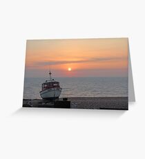 Sunrise English Channel Greeting Card
