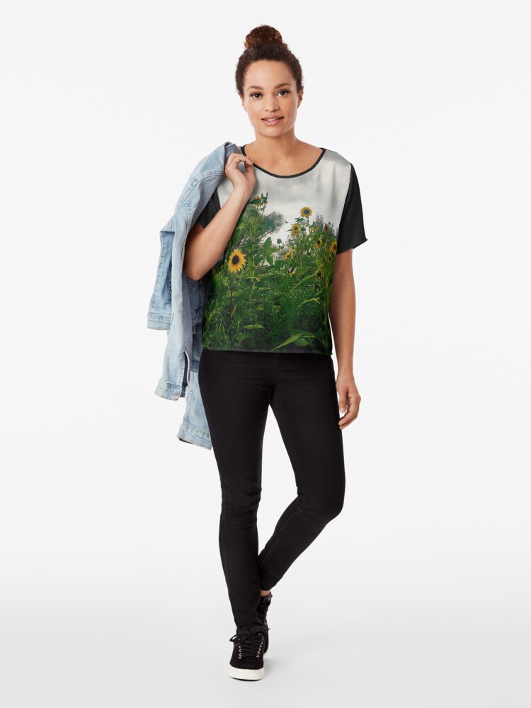 Alternate view of Sunshine On a Cloudy Day Chiffon Top