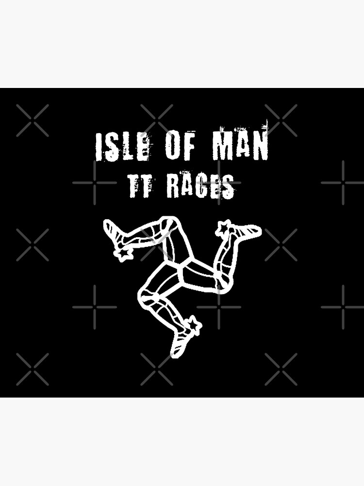 Isle Of Man TT Races 3 Legs Of Man Flag Vintage Retro Celtic Manx Racing Graphic by thespottydogg