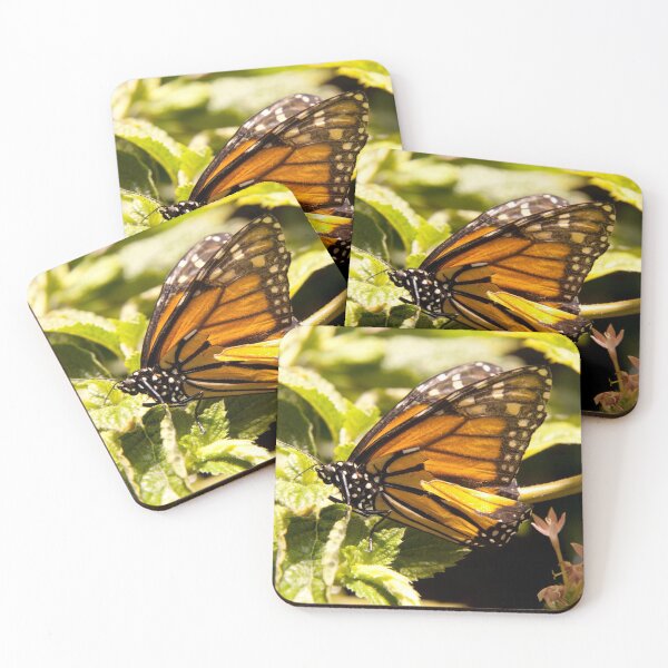 Item preview, Monarch Butterfly on a green leaf designed and sold by Allen Penton.